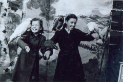 Mary with her sister, Eileen